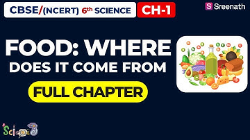 Food: Where Does It Come From? - Full Chapter | CBSE Class 6 Science Chapter 1 | Sreenath Academy