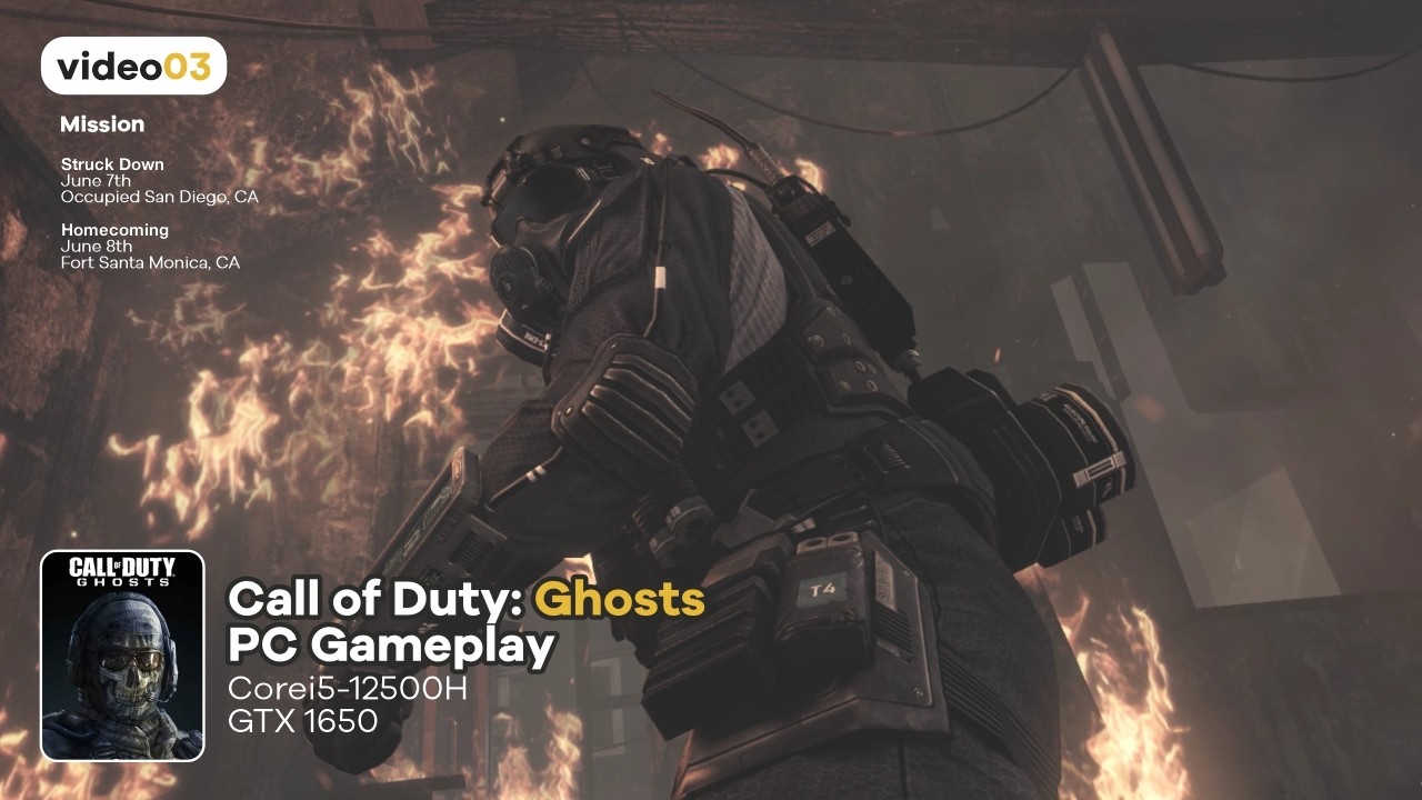 Call of Duty: Ghosts | PC Gameplay | Video 3 | Struck Down | Homecoming ...