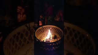 Fire pit.... #fireplace #coldweather #friends