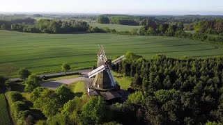 Antique Wooden Windmill Stock Video screenshot 5