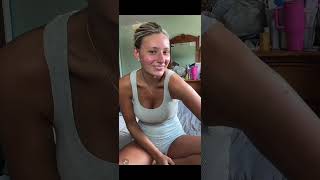 Nips Blonde Girls White Outfit - cozy vibes Broadcast Daily Vlog in the morning 788