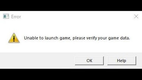 How to fix the" Unable to launch game, verify game data" Error for GTA V