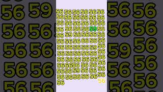 Only 1% Can Find the Unique Number 😱 #braintest #games #mindbendingquiz #mindgames #braingame #puzzl
