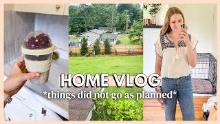 HOME VLOG | trying grocery hacks, backyard makeover progress, overnight oats *& house updates*