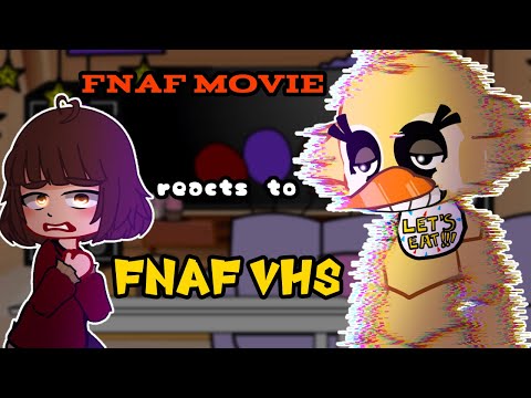 FNAF movie cast react to their originals FNAF VHS  / FNAF Afton Family 💜Gacha react to TikTok