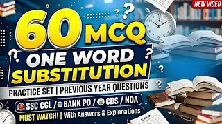 Can You Score 60/60? 🤔 One Word Substitution Quiz | English MCQ Challenge