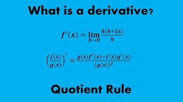 What is a Derivative? (Part 8: Quotient Rule)