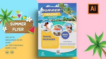 Flyer Design Tutorial | Adobe Illustrator CC | Bangla A to Z In Easy Explain