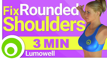 Posture Exercises: Rounded Shoulders. Fix Your Shoulder Posture.