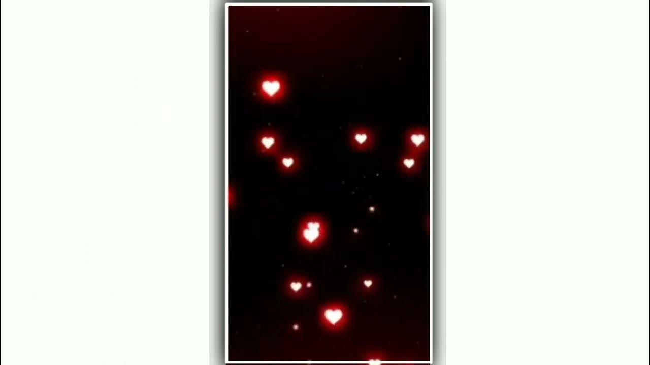 heart black screen effect template heart video background heart