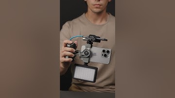 How to connect external SSD to IPHONE 15 Pro with SANDMARC Creator Grip 📽️ #shorts #shotoniphone