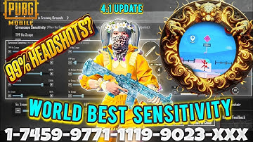 NEW UPDATE 4.1🔥BEST SENSITIVITY+CODE & BASIC SETTING PUBG MOBILE 2025🔥 60FPS,4Finger,Gyro On.