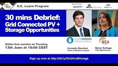 Webinar: 30 min Debrief – Grid Connected PV + Storage Opportunities Globally