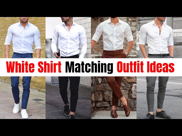 Best White Shirt Matching Pant Combination Ideas in 2023 - Beyoung Blog