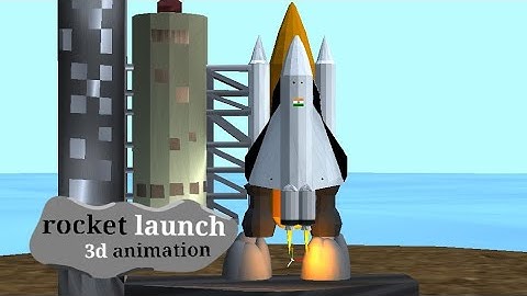 3d rocket launch scene, prisma 3d animations, animation
