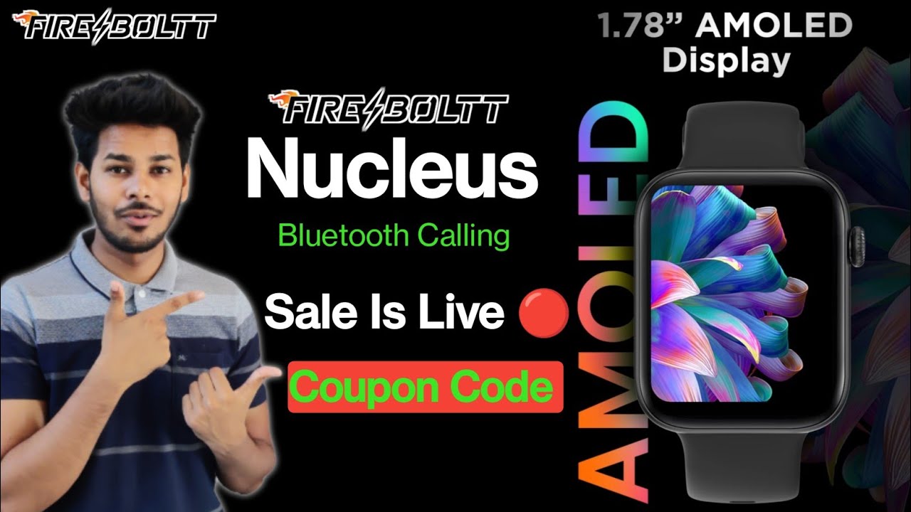 Fire Boltt Nucleus Sale Start 🔥| Limited Coupon Code 🔥| 10% Flat Off 🔴| fire boltt nucleus sale