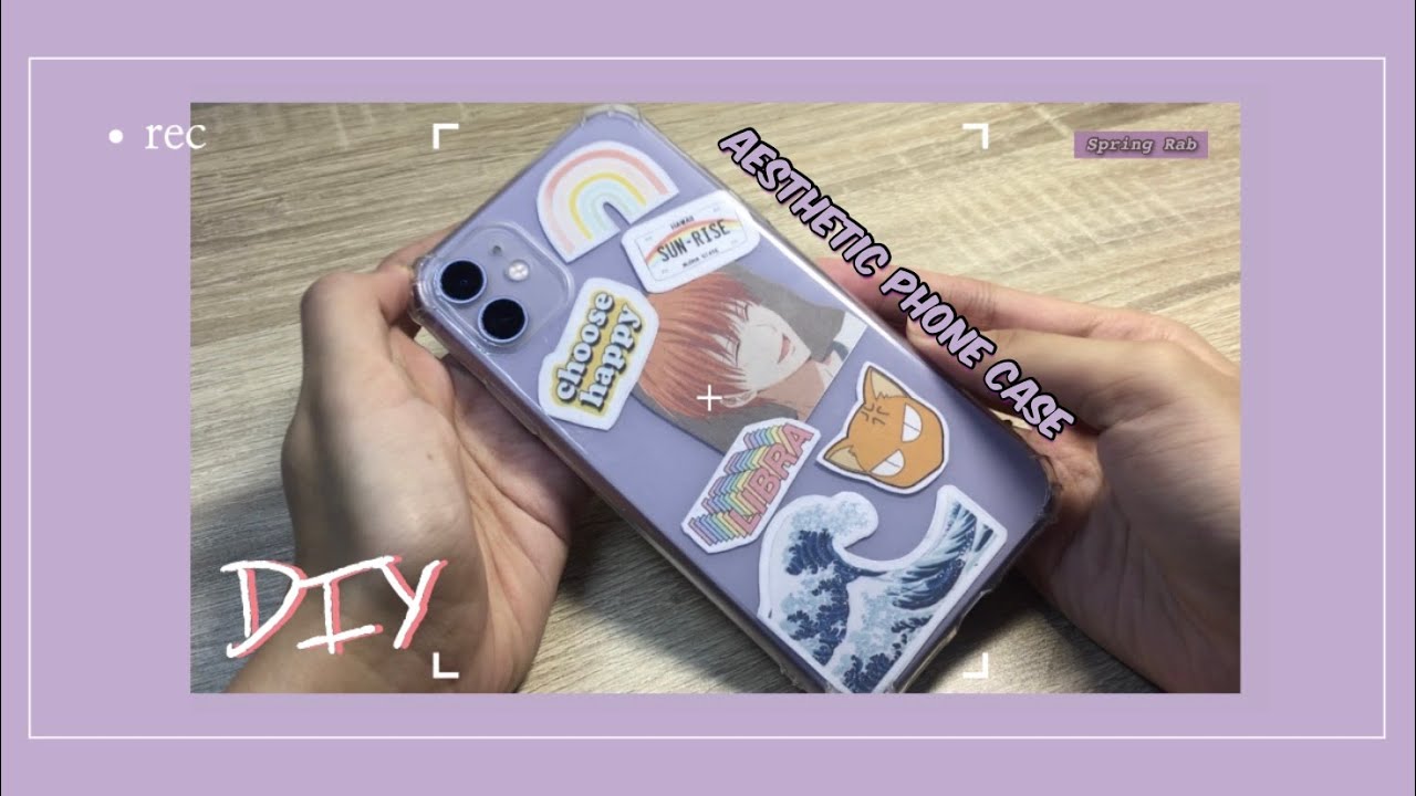 Diy Aesthetic Phone Case Decorating My Purple Iphone 11 Youtube