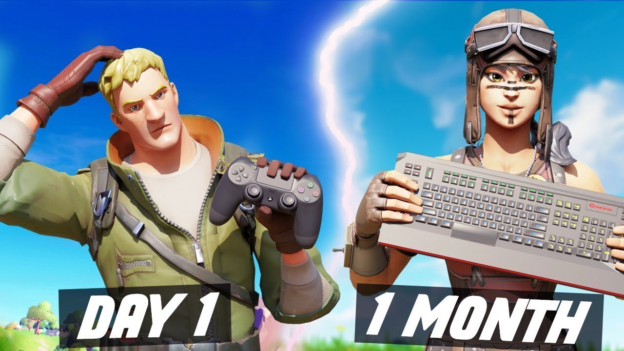 1 Month Progression from Controller to Keyboard and Mouse in Fortnite