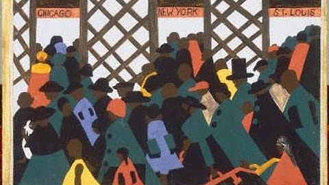 Jacob Lawrence brief biography and artwork. Great for kids and esl