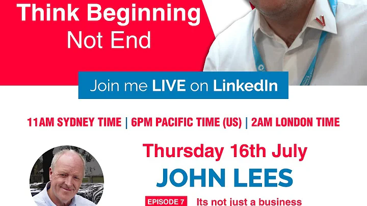 Live with John Lees "It's not just business you're, its a show"