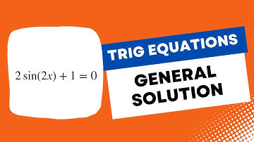 General Solution of a Sine Function - Trigonometric Equations | VCE Maths Methods