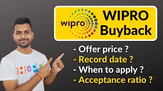 Wipro Buyback 2023  Wipro Buyback Date  Buyback