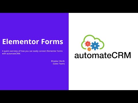 Connecting Elementor forms to automateCRM