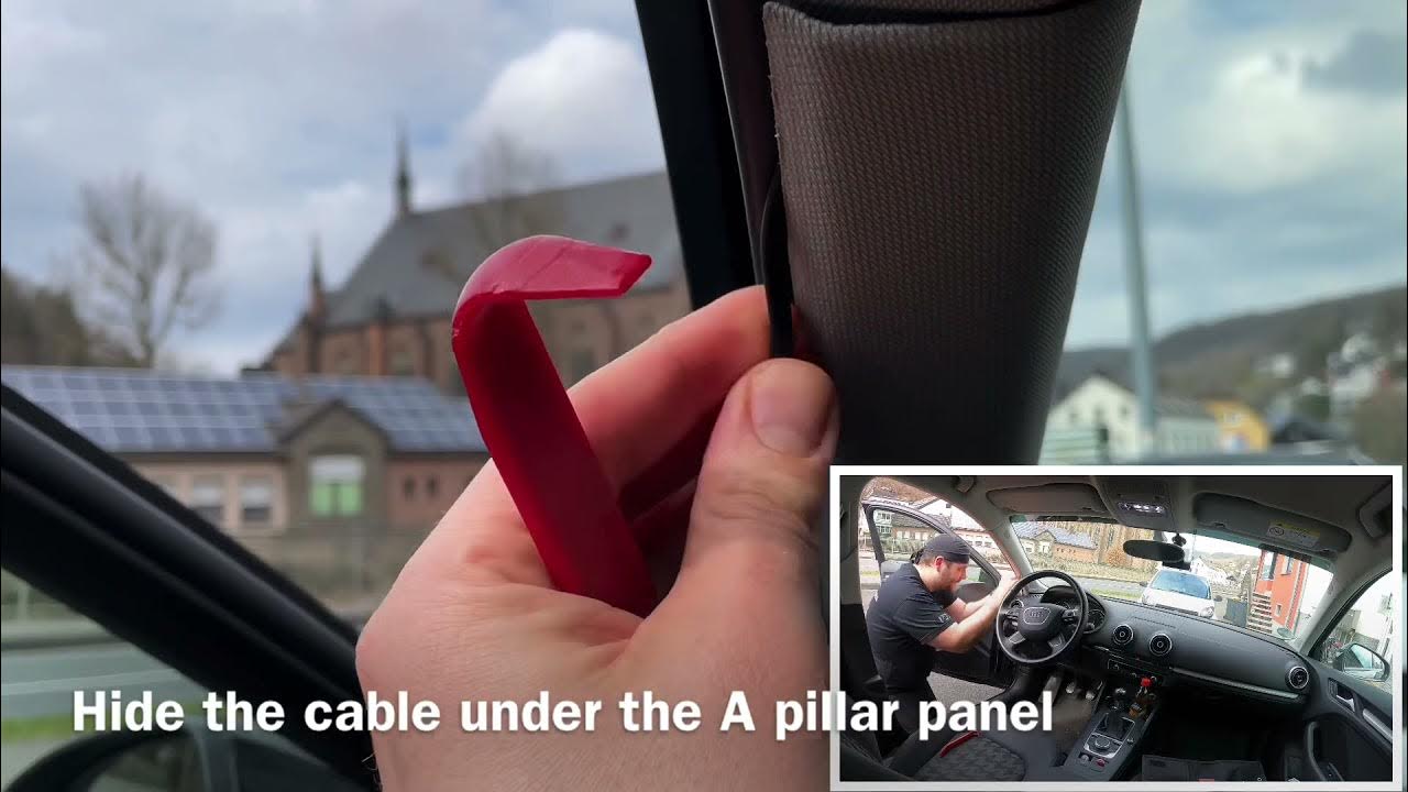 How to HIDE Dash Cam Wires in 5 Minutes (NO Tools Required) Step