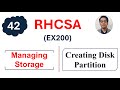Master Disk Partitioning with fdisk || RHCSA Complete Course
