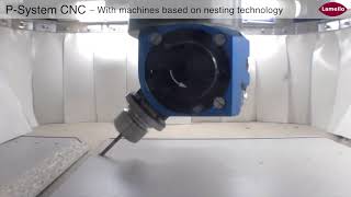 Lamello P System connectors using CNC routers and vertical machine centers