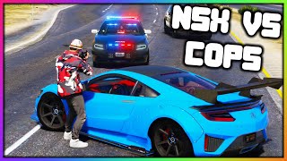 GTA 5 Roleplay - NSX vs COPS POLICE CHASE | RedlineRP