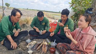 Cơm Trắng Ăn Với Cá Nướng Tươi, Ngồi Dưới Bóng Gáo Mát Lạnh Giữa Đồng Đánh Tan Cái Nóng Oi Bức #ỐNMT