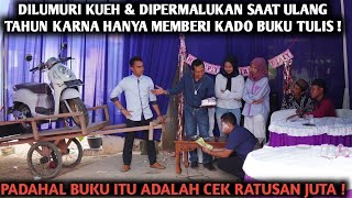 DIHINA & LUMURI KUEH TAR SAAT ULANG TAHUN MEMBERI KADO BUKU TULIS, PADAHAL ISINYA SANGAT MENGEJUTKAN