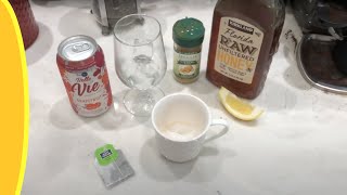 How To Make Sparkling Iced Green Tea With Honey And Lemon For Free At Home.