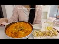 ENG) vlog🫕 온라인 장보고 배떡 로제떡볶이 만들어 먹고 자취방 이사 준비 일상. 집밥 반찬, 키위청, 로제찜닭, 뿌링클, 치즈볼, 크래미유부초밥, 김치돼지두루치기