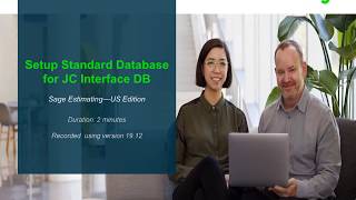 Sage Estimating How do I setup a Sage Estimating standard database to interface with Job Cost