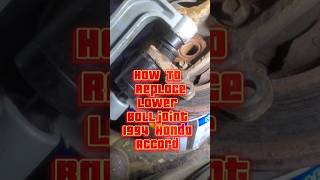 How To Replace A Lower Balljoint  1990 to 1997 Honda Accord 🔧