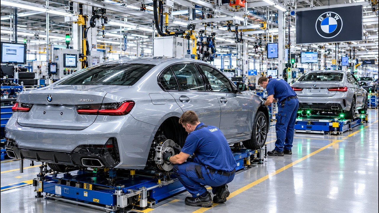 Vehicle Production Chart How BMW Assembles Its New i5 Electric Car | Full Production Process ...