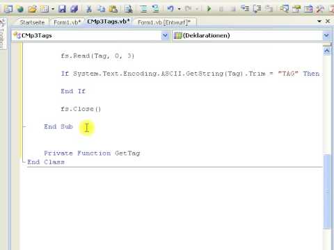 Tutorial: Mit VB.NET MP3 Tags auslesen 1/2