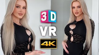 [VR 3D 4K] YesBabyLisa - VIRTUAL GIRL AT HOME - BLACK DRESS & HIGH HEELS LOOK