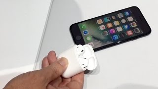 Hands-on: Apple's AirPods wireless headphones