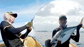 KENZI TORZITE PE 13.DAN REEL KENZI AICA|| TAKLUKAN DOG TOOTH TUNA BESAR||BANGGAI LAUT FISHING