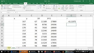 How to calculate Correlation Coefficient using Excel