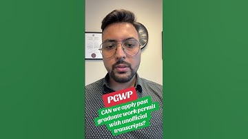 Is it okay to apply PGWP with unofficial transcripts?? #canadianstudypermit #cicnews #postgraduate
