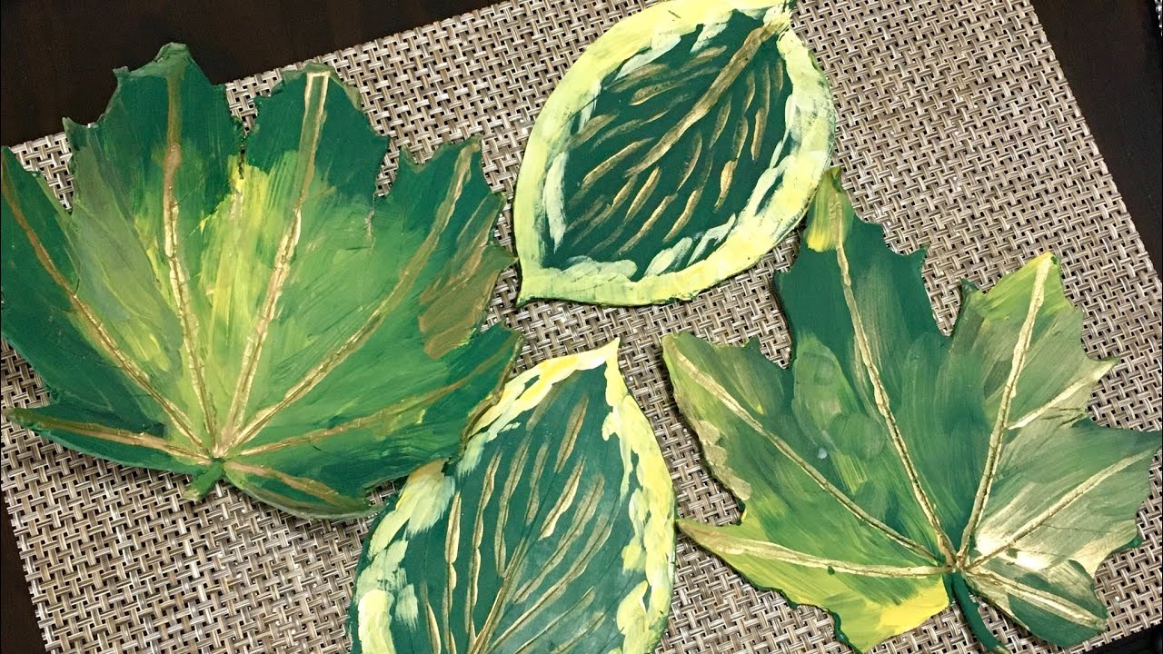 Autumn Maple Leaf Bowl Homemade Colourful Shaded Leaf Clay Art