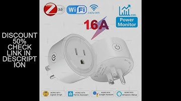 WiFi /Zigbee 3.0 Smart Socket US Plug 16A With Power Monitoring Timing Function WiFi Outlets Works W