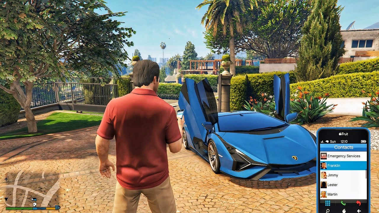 Gta V Enchanted - Michael Bought an Iconic Super Luxury Car — Then Called Franklin
