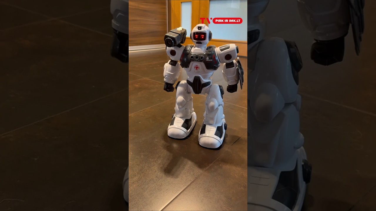 Interaktyvus robotas vaikams ROBOHOTER su LED, muzika ir šaudymu