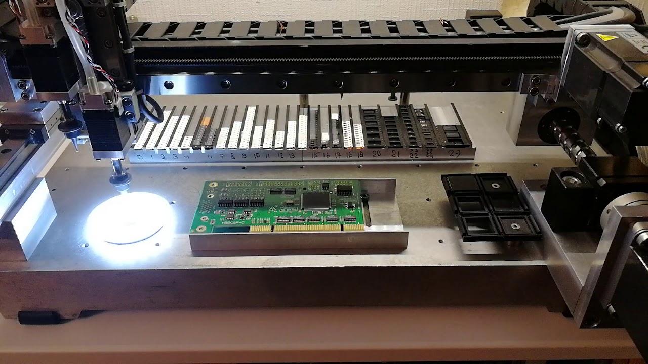 LinuxCNC PnP - the first job (failed) - YouTube