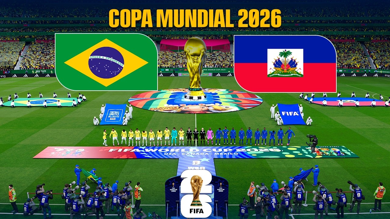 BRASIL vs HAITÍ - Copa Mundial 2026 | Fase de Grupos | Partido Completo | Simulación PES